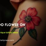 Tattoo Flower On Leg